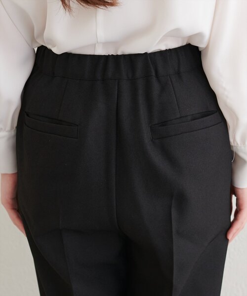 natural couture（ナチュラルクチュール）の「〈osono〉〈新素材〉ハイウエスト美フレアパンツ（スラックス・レディース・ブラック/チャコールグレー/ブラウン・SMALL/MEDIUM/LARGE）」の11枚目の写真