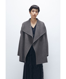 ほぼ未使用✨️定価4.6万　プルミエアロンディスモン　ラミースタンドブルゾン　茶 ほぼ未使用✨️定価4.6万 プルミエアロンディスモン ラミースタンド