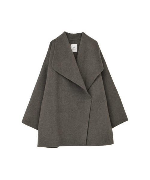 美品✨️23AW　プルミエアロンディスモン　ウールダブルビーバー　ミドル丈　コート プルミエアロンディスモン ダブルビーバー ノーカラーコート 38 1er