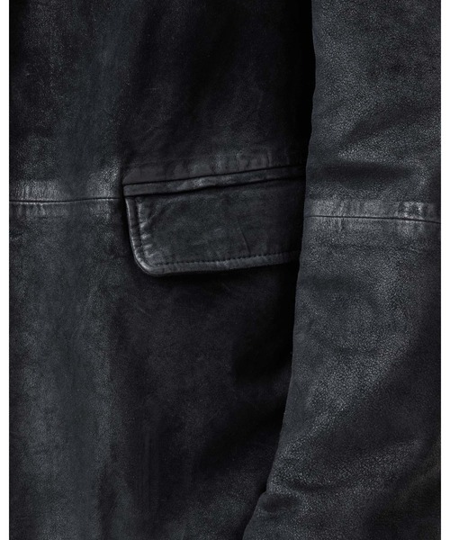 ALLSAINTS(オールセインツ)の「【レザーフェアノベルティ付】MONET WAXED SUEDE BLAZER | MONET ワックスド スエード ブレザー(テーラードジャケット・メンズ・ブルー系その他・L/S/XL)」の6枚目の写真