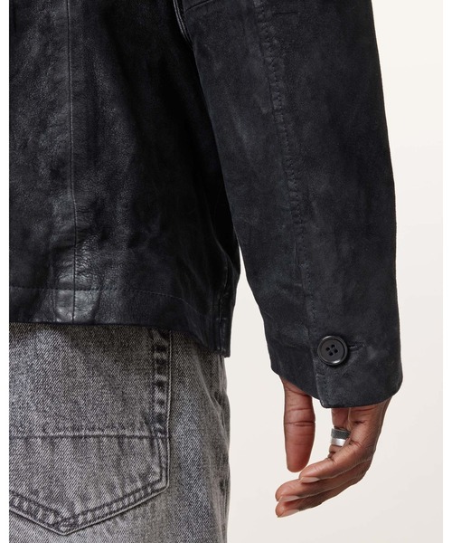 ALLSAINTS(オールセインツ)の「【レザーフェアノベルティ付】MONET WAXED SUEDE BLAZER | MONET ワックスド スエード ブレザー(テーラードジャケット・メンズ・ブルー系その他・L/S/XL)」の9枚目の写真