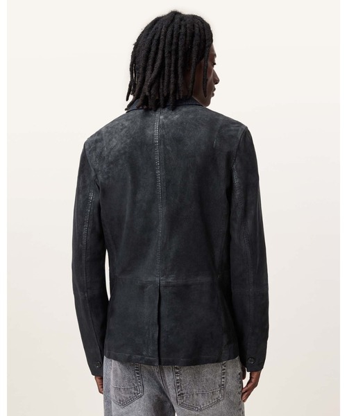 ALLSAINTS(オールセインツ)の「【レザーフェアノベルティ付】MONET WAXED SUEDE BLAZER | MONET ワックスド スエード ブレザー(テーラードジャケット・メンズ・ブルー系その他・L/S/XL)」の10枚目の写真