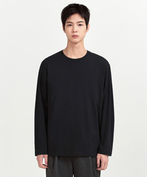 ベーシック長袖Tシャツ[ブラック]