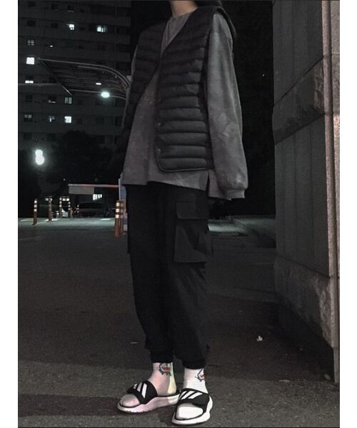MUSINSA STANDARD（ムシンサスタンダード）の「ベーシック長袖Tシャツ[ブラック]（Tシャツ/カットソー・メンズ・その他・LARGE/X-LARGE/XX-LARGE/SMALL/MEDIUM/XXX-LARGE）」の15枚目の写真