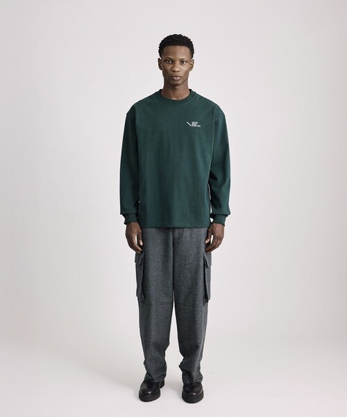 Saturdays NYC（サタデーズ ニューヨークシティ ）の「Max Weight Relaxed Surf LS Tee（Tシャツ/カットソー・メンズ・キナリ/グリーン/ブラック・L/XL/M/S）」の16枚目の写真