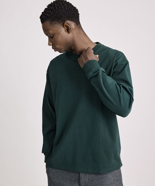 Saturdays NYC（サタデーズ ニューヨークシティ ）の「Max Weight Relaxed Surf LS Tee（Tシャツ/カットソー・メンズ・キナリ/グリーン/ブラック・L/XL/M/S）」の9枚目の写真