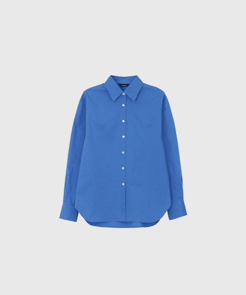 LOOKAST(ルックキャスト)の「ルミベーシックシャツ_ブルー / LUMI BASIC SHIRTS_BLUE(シャツ/ブラウス・レディース・ブルー・SMALL/MEDIUM)」の2枚目の写真