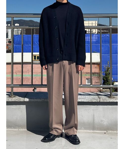 MUSINSA STANDARD（ムシンサスタンダード）の「サイドアジャストツータックワイドスラックス[ダスティベージュ]（スラックス・メンズ・その他・40/38/26/27/28/29/42/36/34/32/30/31）」の17枚目の写真