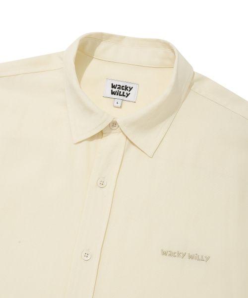 Wacky WiLLy(ワッキーウィリー)の「リネン混合オーバーサイズ半袖シャツベージュ(シャツ/ブラウス・レディース・その他・SMALL/MEDIUM/LARGE/X-LARGE)」の4枚目の写真