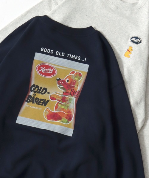 MARUKAWA(マルカワ)の「PRINGLES/プリングルス HARIBO/ハリボー オーバーサイズ サガラ刺繍 クルーネックスウェットトレーナー レディース メンズ(スウェット・レディース・オフホワイト/ネイビー/アッシュグレー/グレー系その他2/チャコール/グレー系その他・L/M)」の6枚目の写真