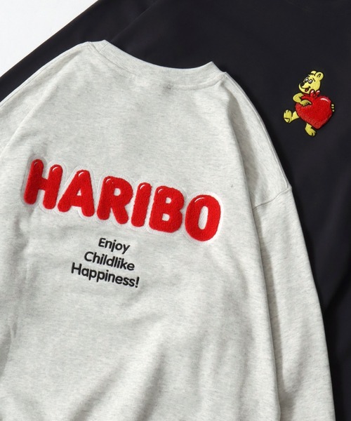 MARUKAWA(マルカワ)の「PRINGLES/プリングルス HARIBO/ハリボー オーバーサイズ サガラ刺繍 クルーネックスウェットトレーナー レディース メンズ(スウェット・レディース・オフホワイト/ネイビー/アッシュグレー/グレー系その他2/チャコール/グレー系その他・L/M)」の5枚目の写真