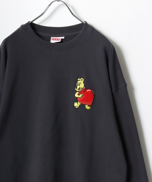 MARUKAWA(マルカワ)の「PRINGLES/プリングルス HARIBO/ハリボー オーバーサイズ サガラ刺繍 クルーネックスウェットトレーナー レディース メンズ(スウェット・レディース・オフホワイト/ネイビー/アッシュグレー/グレー系その他2/チャコール/グレー系その他・L/M)」の11枚目の写真
