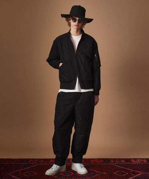 セール】【Sサイズ～】MA－1風中わた入りプルオーバーブルゾン