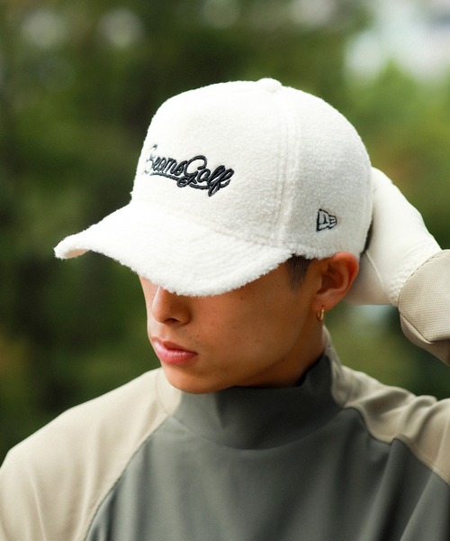 セール】【別注】NEW ERA / ロゴ刺繍 ボア キャップ（キャップ）｜NEW
