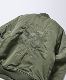 FUNALIVE（ファンアライブ）の「イーグル刺繍中綿撥水フライトジャケットMA-1（MA-1・レディース）」