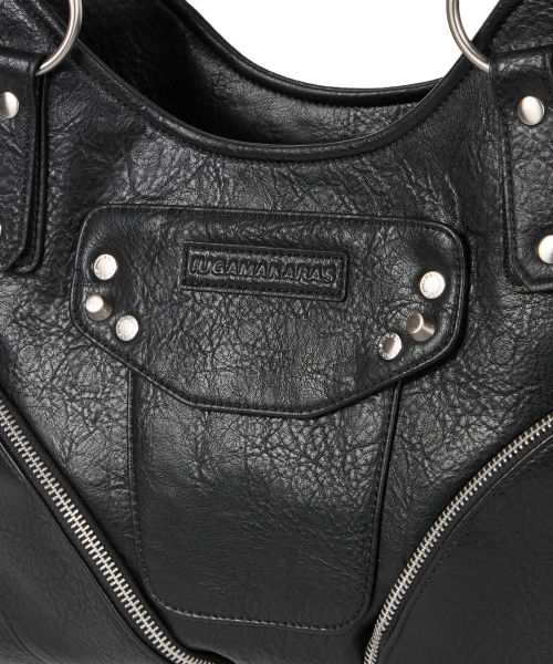 IUGAMAKARAS（イウガマカラス）の「Studded Leather Shoulder Bag (Black)（ショルダーバッグ・レディース・その他・FREE）」の17枚目の写真