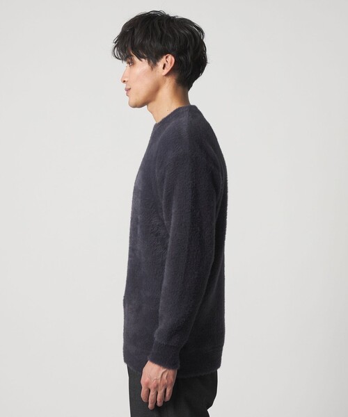 A DAY IN THE LIFE UNITED ARROWS(アデイインザライフユナイテッドアローズ)の「へアリー ダブルフェイス クルーネックニット-ウォッシャブル-<A DAY IN THE LIFE>(ニット/セーター・メンズ・ネイビー/ケリーグリーン/ライトグレー・M/L)」の8枚目の写真