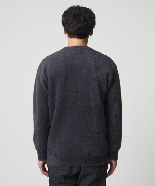 A DAY IN THE LIFE UNITED ARROWS(アデイインザライフユナイテッドアローズ)の「へアリー ダブルフェイス クルーネックニット-ウォッシャブル-<A DAY IN THE LIFE>(ニット/セーター・メンズ・ネイビー/ケリーグリーン/ライトグレー・M/L)」の9枚目の写真