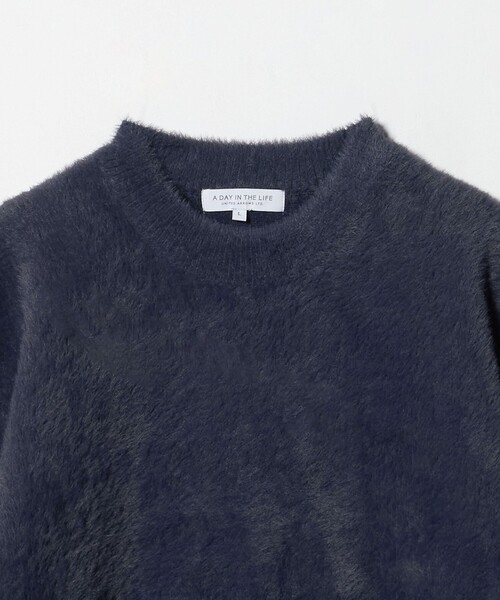 A DAY IN THE LIFE UNITED ARROWS(アデイインザライフユナイテッドアローズ)の「へアリー ダブルフェイス クルーネックニット-ウォッシャブル-<A DAY IN THE LIFE>(ニット/セーター・メンズ・ネイビー/ケリーグリーン/ライトグレー・M/L)」の19枚目の写真