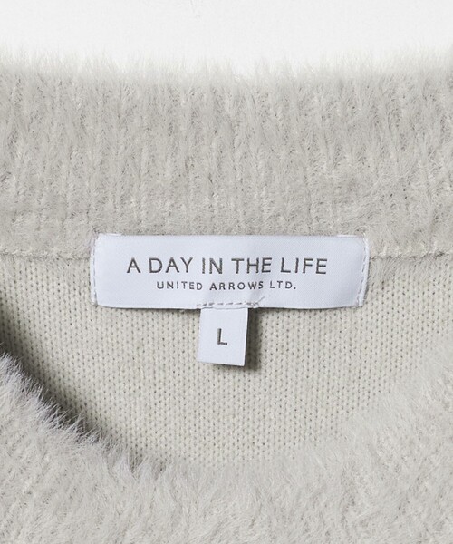 A DAY IN THE LIFE UNITED ARROWS(アデイインザライフユナイテッドアローズ)の「へアリー ダブルフェイス クルーネックニット-ウォッシャブル-<A DAY IN THE LIFE>(ニット/セーター・メンズ・ネイビー/ケリーグリーン/ライトグレー・M/L)」の21枚目の写真