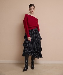 EIMY ISTOIRE | ドットラッフルティアードスカート(スカート)