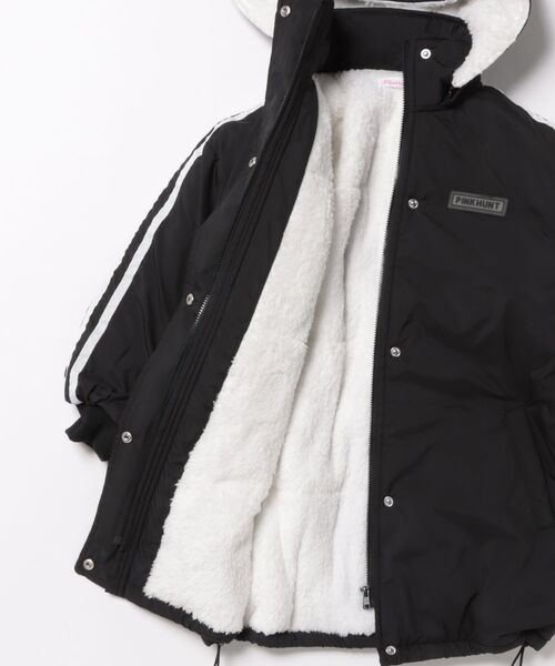PINKHUNT（ピンクハント）の「PINKHUNT 2ライン中綿アウター 0798K（ダウンジャケット/コート・キッズ・スカイブルー系1/ブラック・120cm/130cm/140cm/150cm/160cm）」の4枚目の写真
