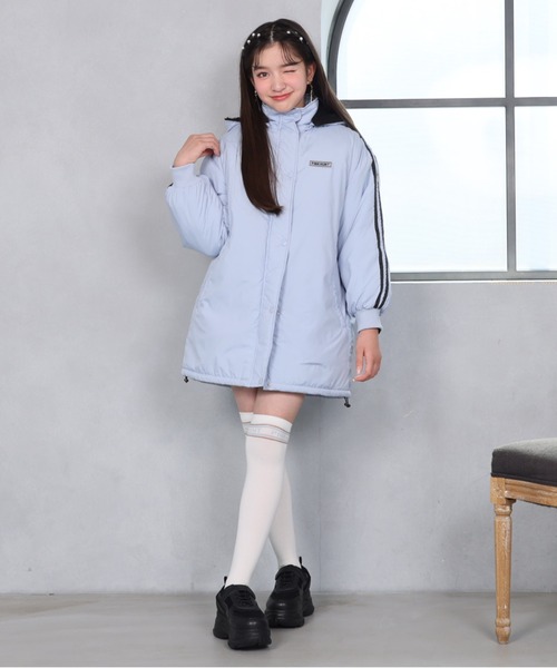 PINKHUNT（ピンクハント）の「PINKHUNT 2ライン中綿アウター 0798K（ダウンジャケット/コート・キッズ・スカイブルー系1/ブラック・120cm/130cm/140cm/150cm/160cm）」の21枚目の写真