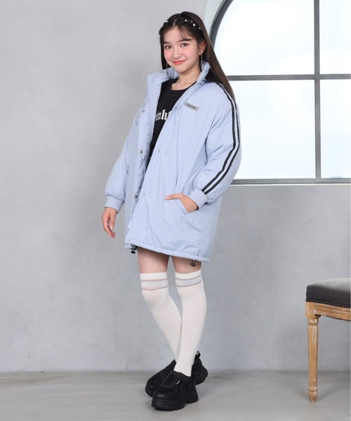 PINKHUNT（ピンクハント）の「PINKHUNT 2ライン中綿アウター 0798K（ダウンジャケット/コート・キッズ・スカイブルー系1/ブラック・120cm/130cm/140cm/150cm/160cm）」の6枚目の写真