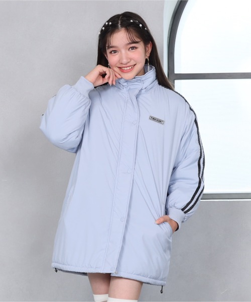 PINKHUNT（ピンクハント）の「PINKHUNT 2ライン中綿アウター 0798K（ダウンジャケット/コート・キッズ・スカイブルー系1/ブラック・120cm/130cm/140cm/150cm/160cm）」の8枚目の写真