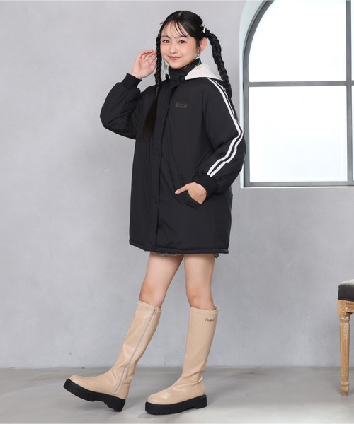 PINKHUNT（ピンクハント）の「PINKHUNT 2ライン中綿アウター 0798K（ダウンジャケット/コート・キッズ・スカイブルー系1/ブラック・120cm/130cm/140cm/150cm/160cm）」の10枚目の写真