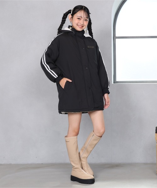 PINKHUNT（ピンクハント）の「PINKHUNT 2ライン中綿アウター 0798K（ダウンジャケット/コート・キッズ・スカイブルー系1/ブラック・120cm/130cm/140cm/150cm/160cm）」の12枚目の写真