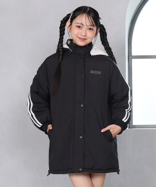 PINKHUNT（ピンクハント）の「PINKHUNT 2ライン中綿アウター 0798K（ダウンジャケット/コート・キッズ・スカイブルー系1/ブラック・120cm/130cm/140cm/150cm/160cm）」の14枚目の写真