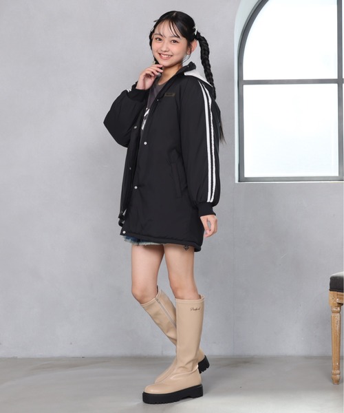 PINKHUNT（ピンクハント）の「PINKHUNT 2ライン中綿アウター 0798K（ダウンジャケット/コート・キッズ・スカイブルー系1/ブラック・120cm/130cm/140cm/150cm/160cm）」の16枚目の写真