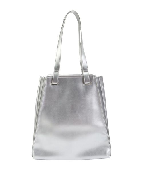 セール】【ZOZO限定】FAKE LEATHER ORIGAMI PLEATS TOTE / フェイク