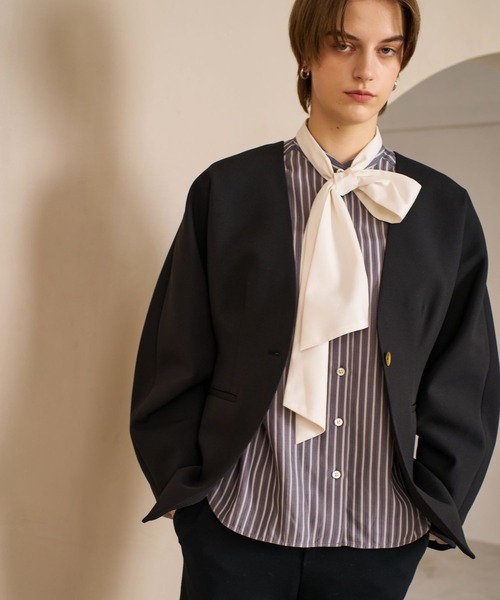 qualite(カリテ)の「スポンディッシュドルマンジャケット/オケージョン/春服/オフィスカジュアル(テーラードジャケット・レディース・ブラック・36/38)」の3枚目の写真