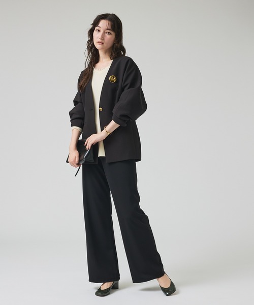 qualite(カリテ)の「スポンディッシュドルマンジャケット/オケージョン/春服/オフィスカジュアル(テーラードジャケット・レディース・ブラック・36/38)」の5枚目の写真