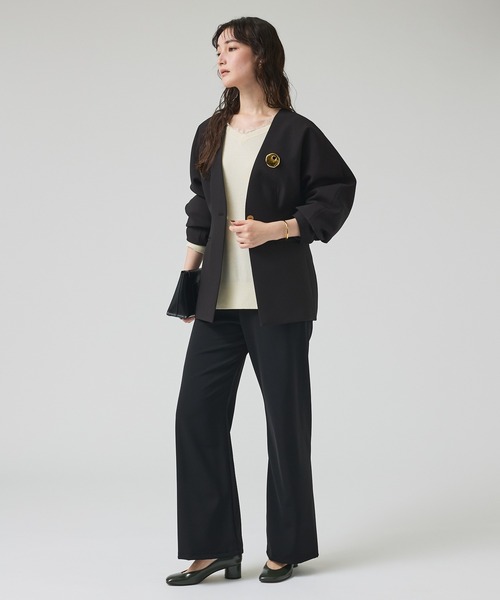 qualite(カリテ)の「スポンディッシュドルマンジャケット/オケージョン/春服/オフィスカジュアル(テーラードジャケット・レディース・ブラック・36/38)」の12枚目の写真