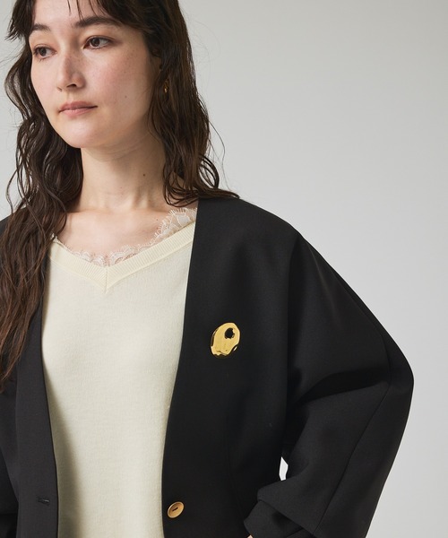 qualite(カリテ)の「スポンディッシュドルマンジャケット/オケージョン/春服/オフィスカジュアル(テーラードジャケット・レディース・ブラック・36/38)」の15枚目の写真