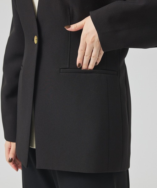 qualite(カリテ)の「スポンディッシュドルマンジャケット/オケージョン/春服/オフィスカジュアル(テーラードジャケット・レディース・ブラック・36/38)」の9枚目の写真