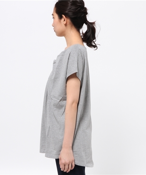 OUTLET（アウトレット）の「【Discoat Petit】20CVC前リボンチュニック（チュニック・レディース・杢グレー・MEDIUM）」の7枚目の写真