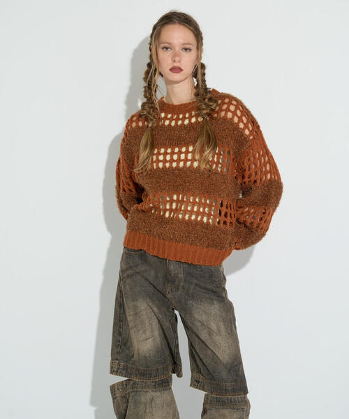 ROYAL FLASH（ロイヤルフラッシュ）の「ANNA SUI NYC/アナ スイ エヌワイシー/ラメシャギーニットプルオーバー（ニット/セーター・レディース・ブラック/ブルー/ブラウン・F）」の3枚目の写真