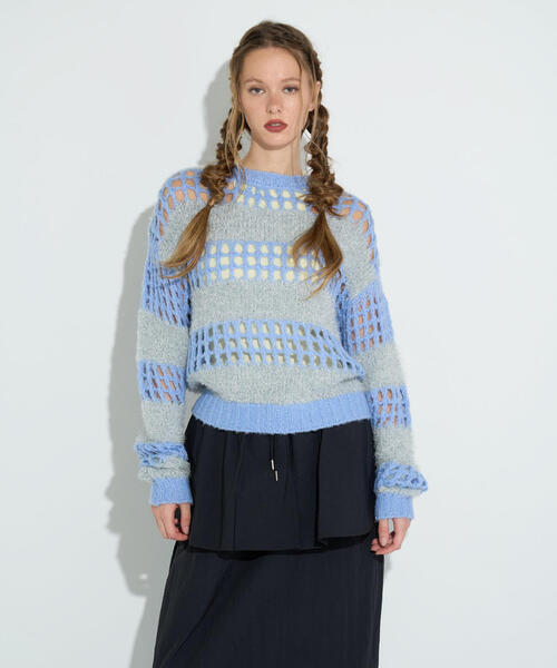 ROYAL FLASH（ロイヤルフラッシュ）の「ANNA SUI NYC/アナ スイ エヌワイシー/ラメシャギーニットプルオーバー（ニット/セーター・レディース・ブラック/ブルー/ブラウン・F）」の21枚目の写真