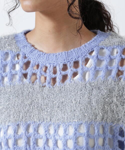 ROYAL FLASH（ロイヤルフラッシュ）の「ANNA SUI NYC/アナ スイ エヌワイシー/ラメシャギーニットプルオーバー（ニット/セーター・レディース・ブラック/ブルー/ブラウン・F）」の7枚目の写真