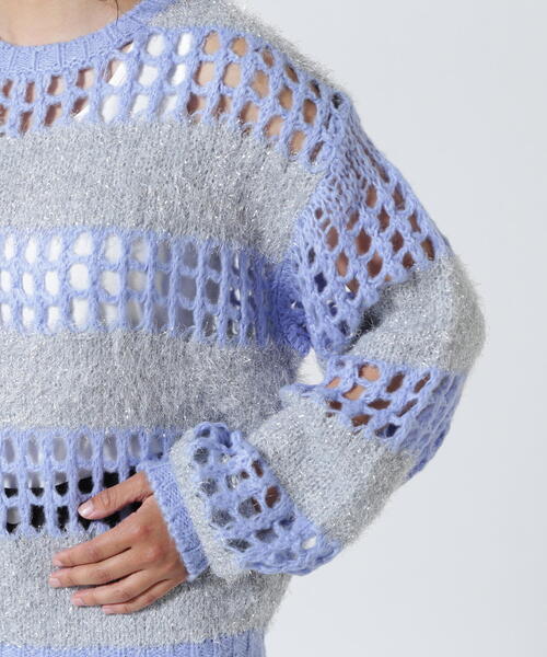 ROYAL FLASH（ロイヤルフラッシュ）の「ANNA SUI NYC/アナ スイ エヌワイシー/ラメシャギーニットプルオーバー（ニット/セーター・レディース・ブラック/ブルー/ブラウン・F）」の8枚目の写真