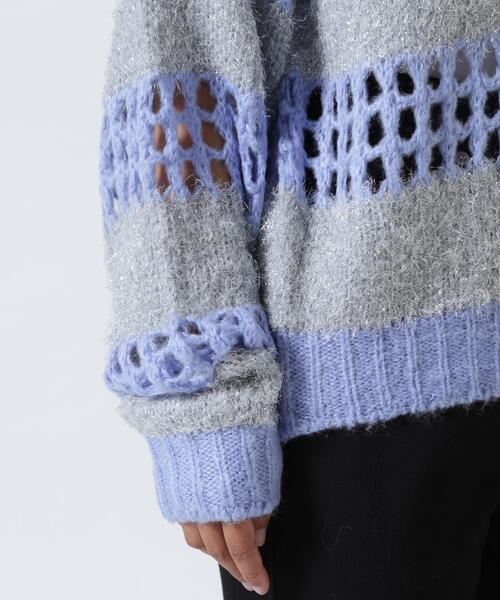 ROYAL FLASH（ロイヤルフラッシュ）の「ANNA SUI NYC/アナ スイ エヌワイシー/ラメシャギーニットプルオーバー（ニット/セーター・レディース・ブラック/ブルー/ブラウン・F）」の9枚目の写真