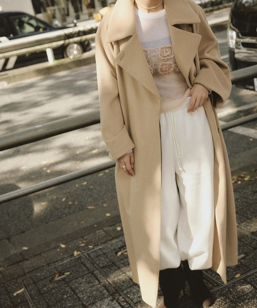 IENA LA BOUCLE（イエナラブークル）の「IENA LA BOUCLE キャメルシャギーコート（その他アウター・レディース・タン・FREE）」の21枚目の写真