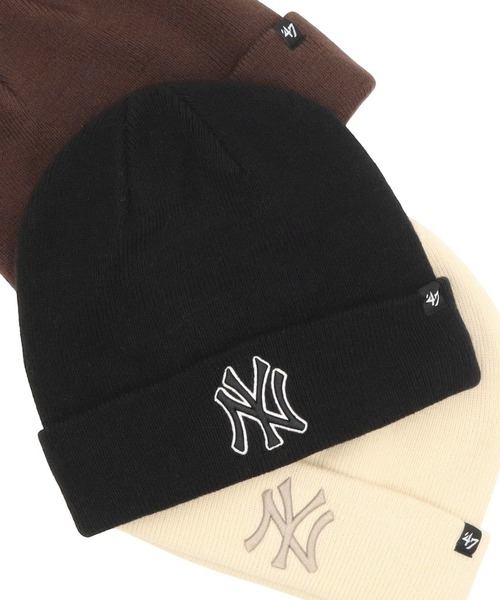 '47（フォーティーセブン）の「’47BRANDフォーティーセブン ニット帽 カフニット MLB（ニットキャップ/ビーニー・メンズ・ブラック/ブラック系/ベージュ/ホワイト/グレー/ブラウン/レッド/ブラウン系その他・FREE）」の3枚目の写真