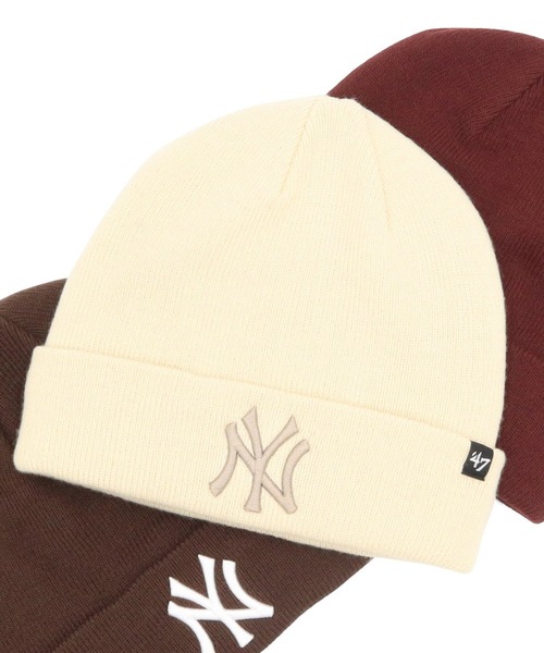 '47（フォーティーセブン）の「’47BRANDフォーティーセブン ニット帽 カフニット MLB（ニットキャップ/ビーニー・メンズ・ブラック/ブラック系/ベージュ/ホワイト/グレー/ブラウン/レッド/ブラウン系その他・FREE）」の2枚目の写真