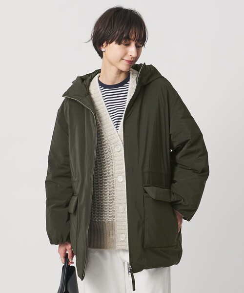 UNITED ARROWS（ユナイテッドアローズ）の「フーディド ダウンコート（ダウンジャケット/コート・レディース・オフホワイト/オリーブ・38/36）」の7枚目の写真