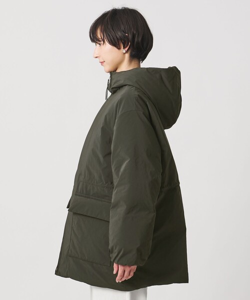 UNITED ARROWS（ユナイテッドアローズ）の「フーディド ダウンコート（ダウンジャケット/コート・レディース・オフホワイト/オリーブ・38/36）」の12枚目の写真